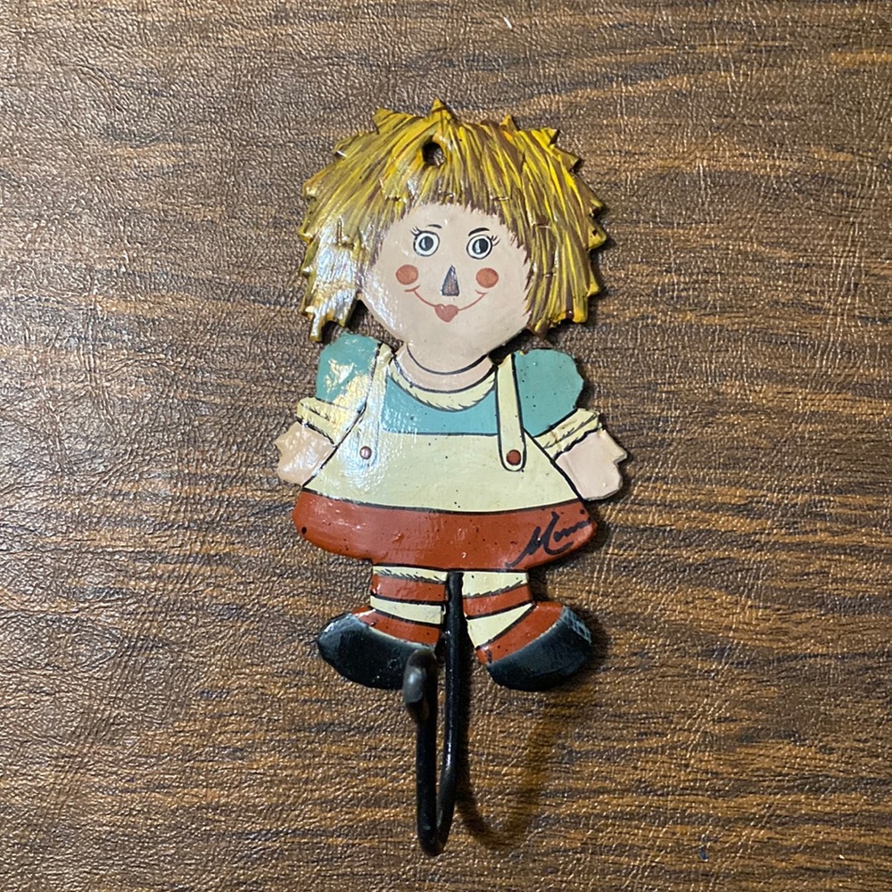 Raggedy Ann Wall Hook, Metal